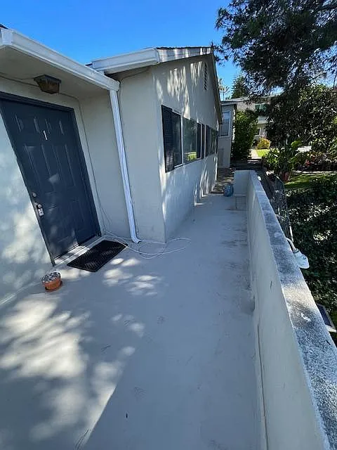 Front patio and door