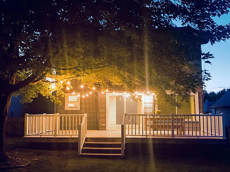 Deck at night