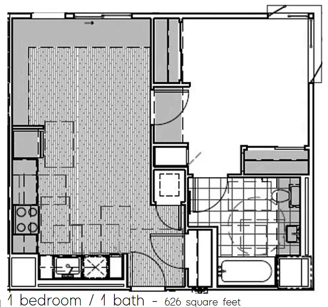 Floor plan One Bedroom