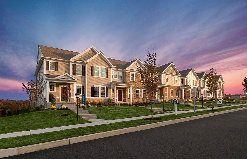 Luxury Thornwood townhome design at Courts at Chester Springs