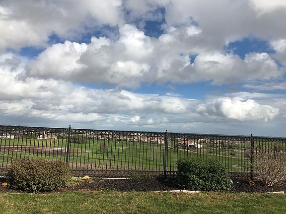 Backyard golf course view