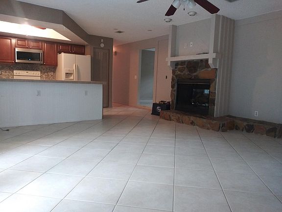 Family Room , Fire place and Kitchen