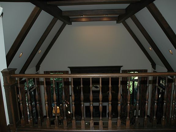 Family Room Beamed Ceiling