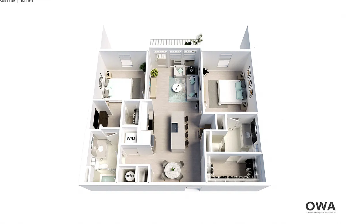 Floor plan B1C