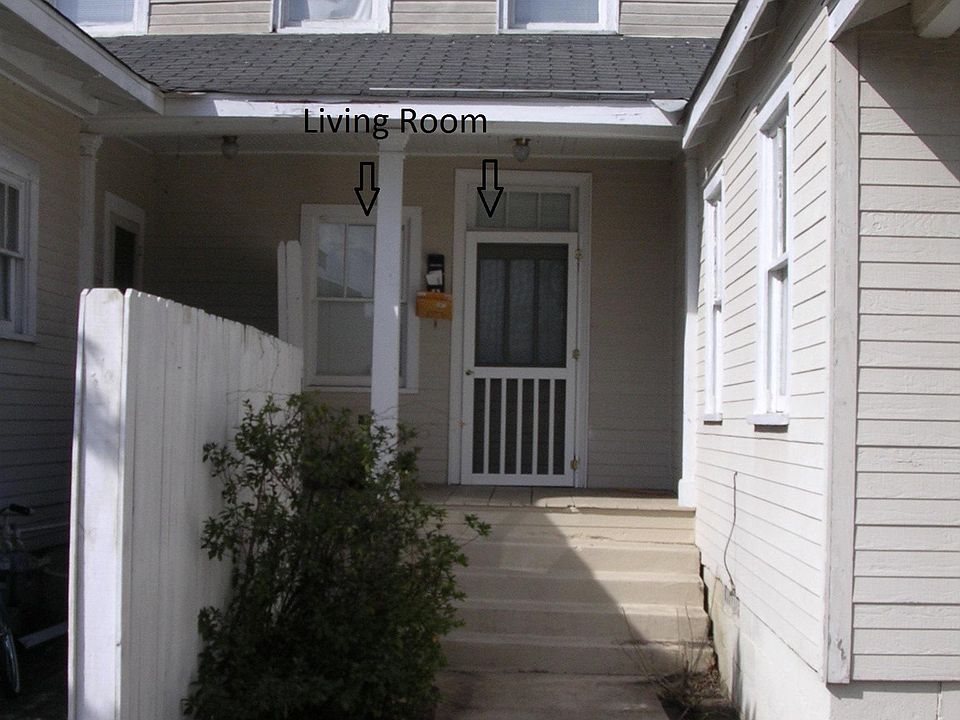 Entrance to 2014 11th St Apt A. All windows shown upstairs are in this apartment!