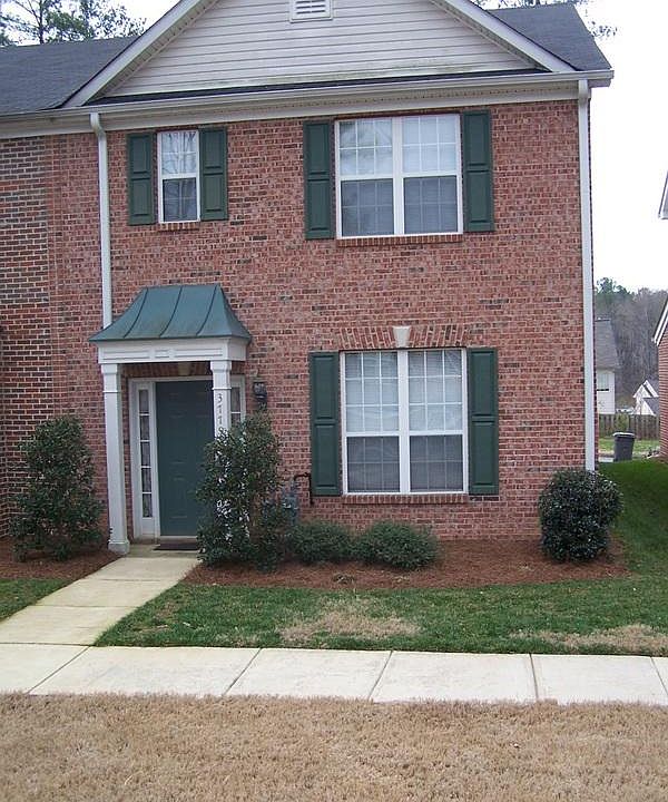 front of unit (end unit)