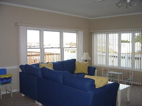 view from kitchen and living room