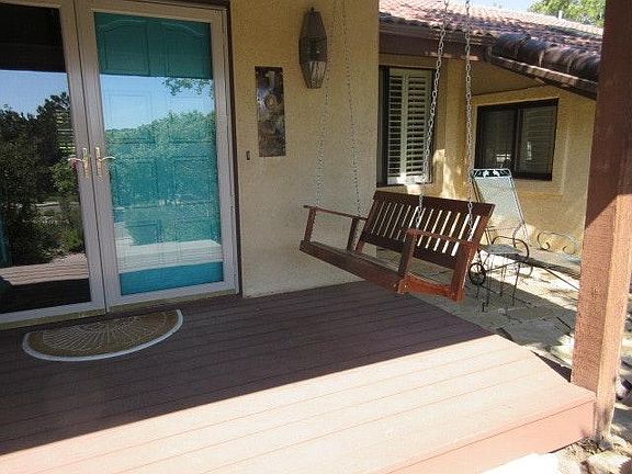 Front Deck with swing