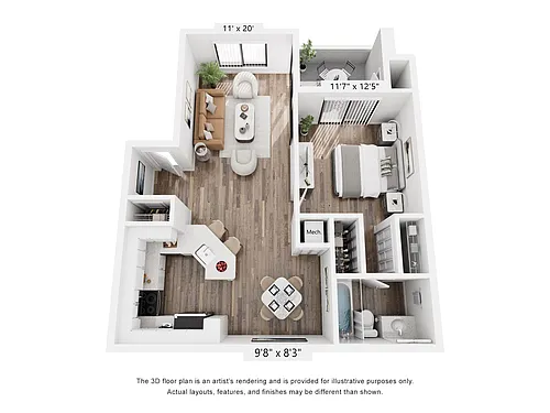 Floor plan Reno Model A1