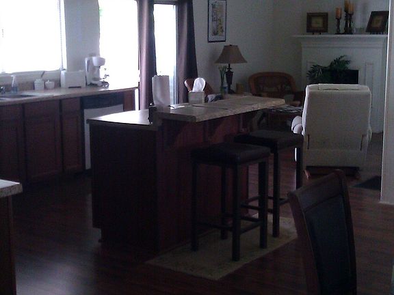 kitchen bar with all new cabinets and counter tops