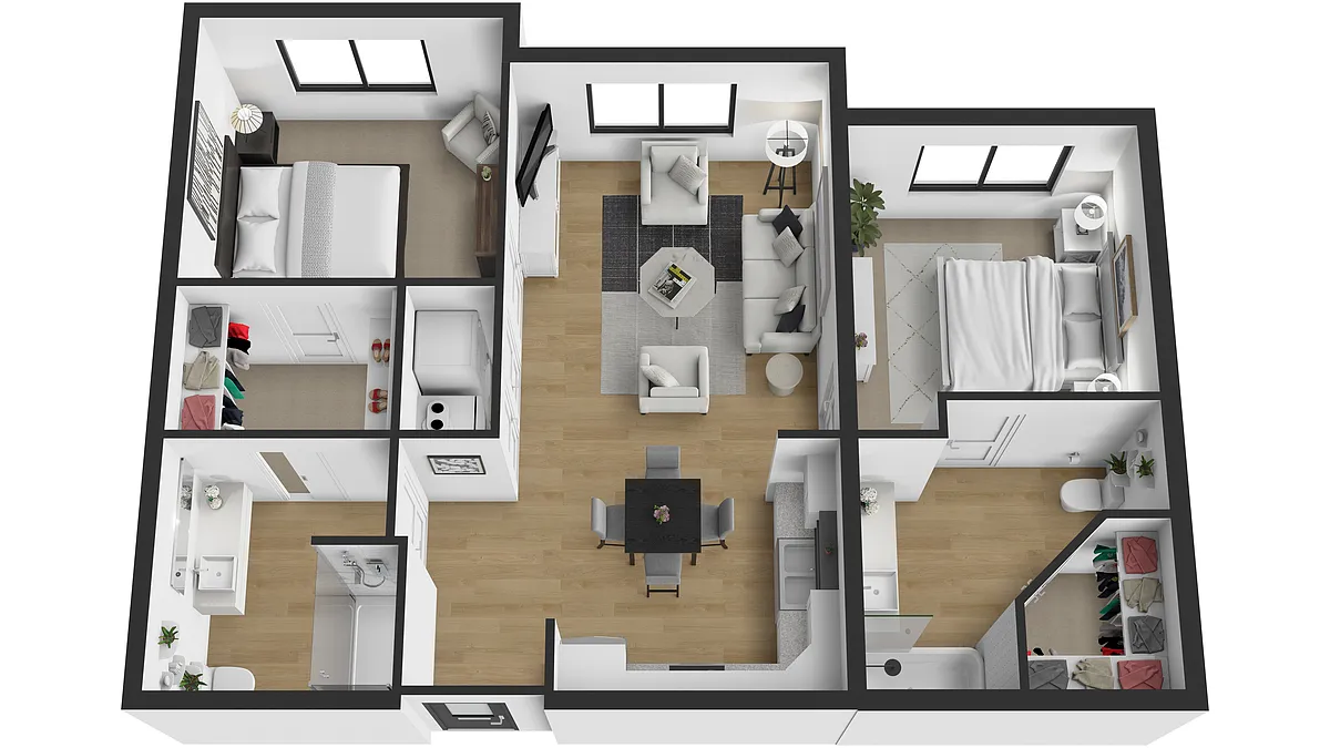 Floor plan 2X2