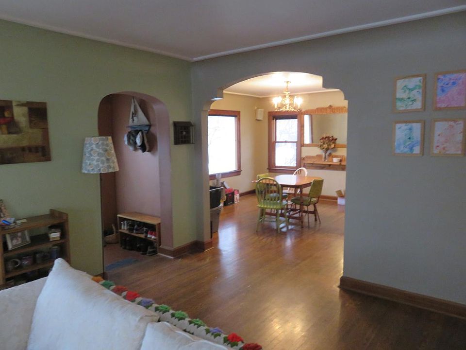 looking into dining room