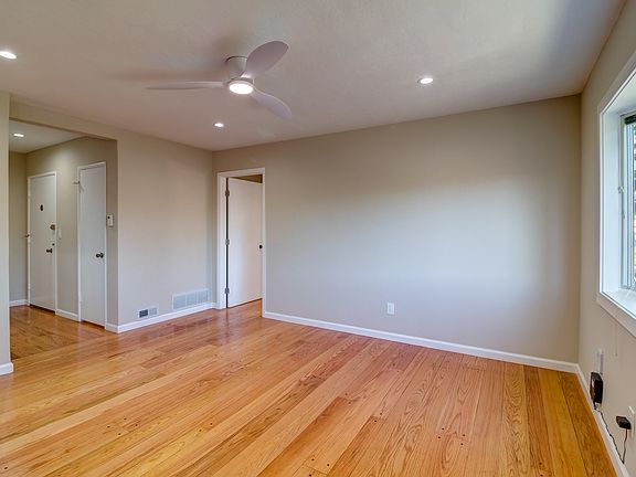 Front Entry Door, Hallway, and Hallway Closet into Main Room