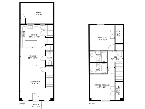 Floor plan Columbus Heights TH