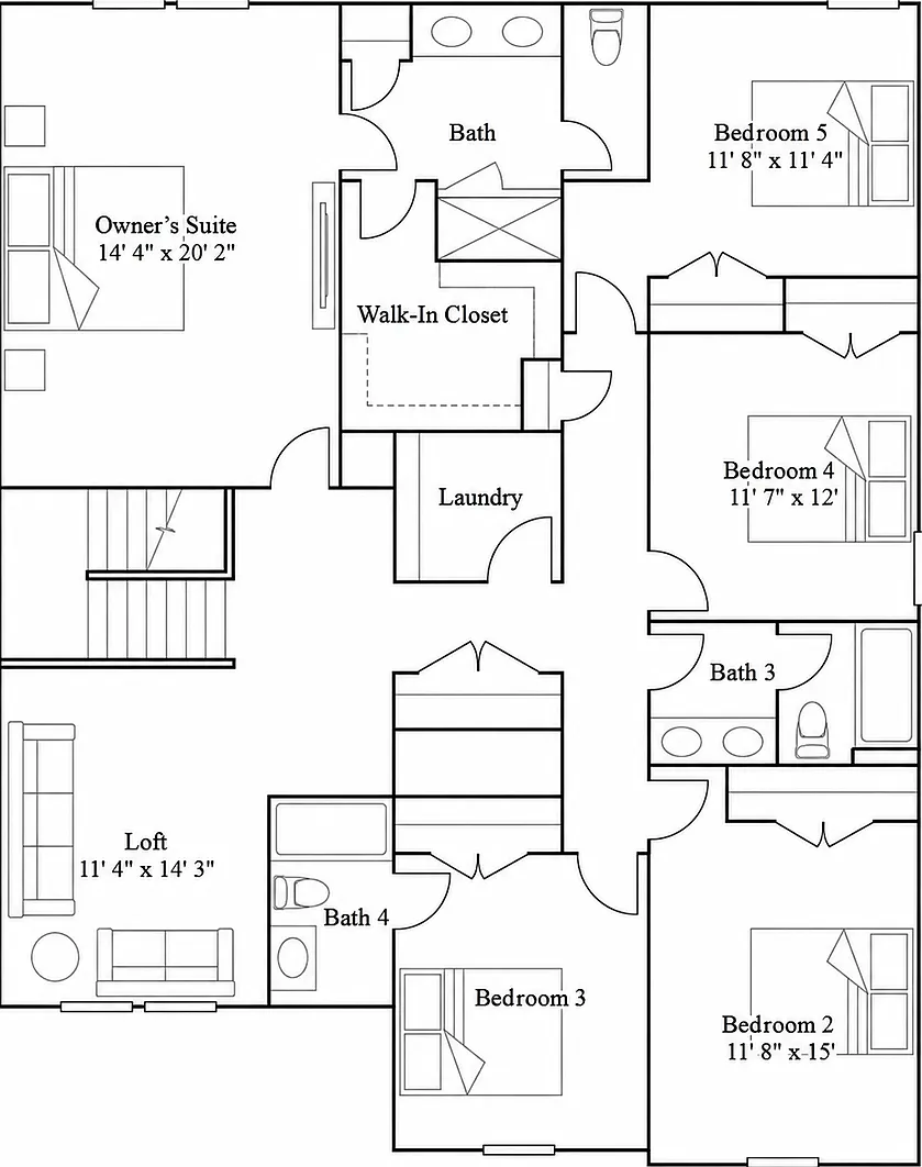 New Construction - 6 Bedrooms — Photo 3