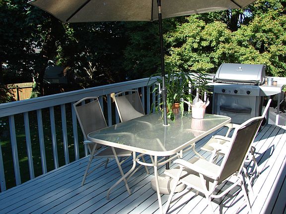 Large deck newly painted