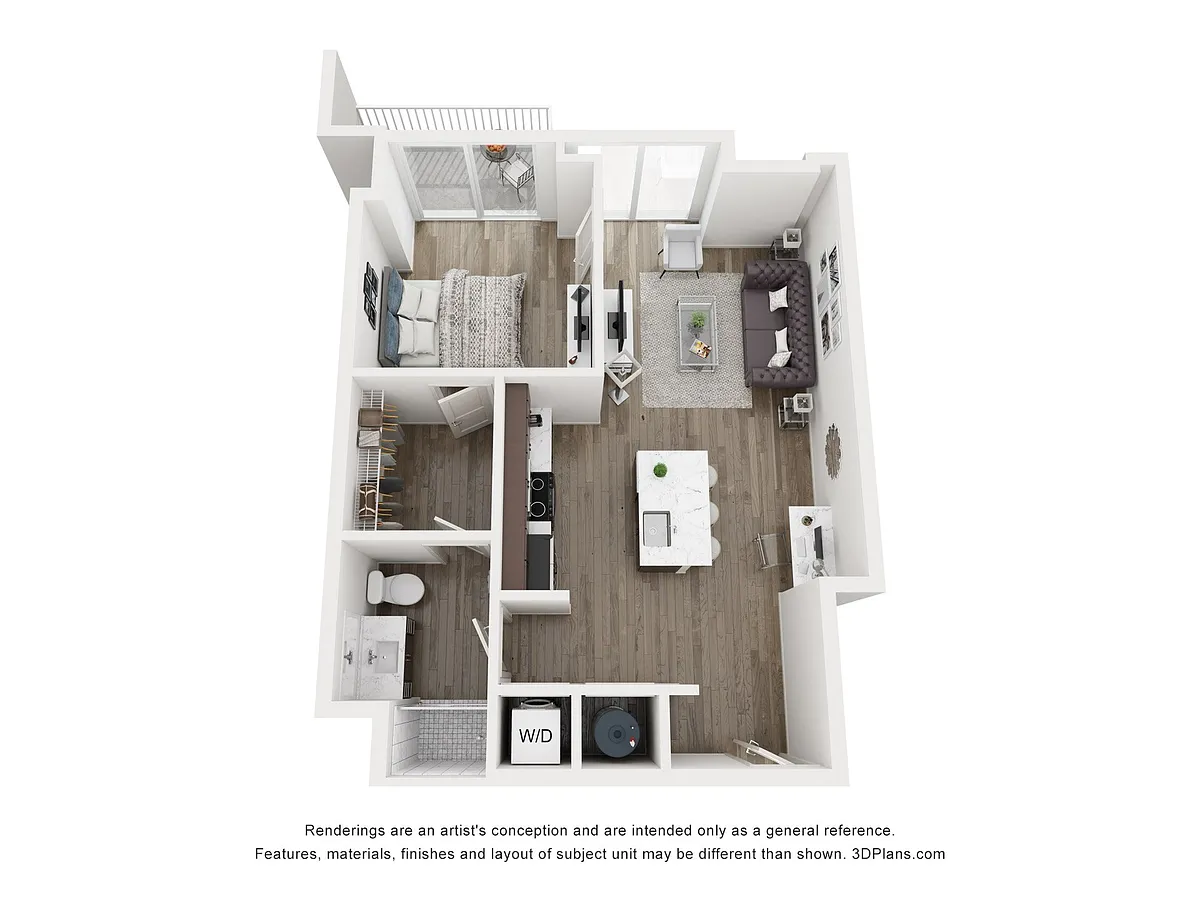 Floor plan 1 BEDROOM A5