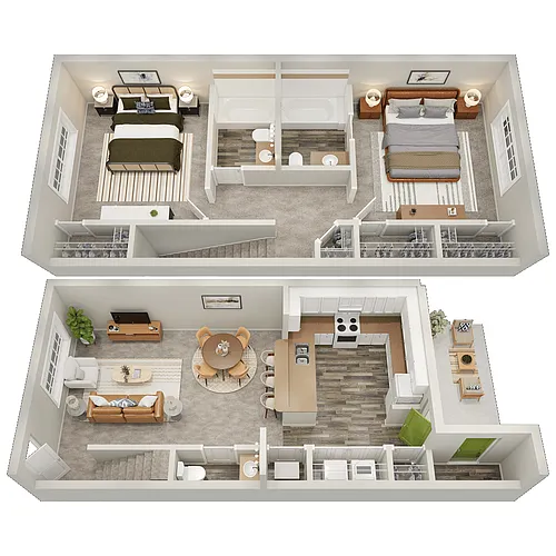 Floor plan Harrison - Renovated