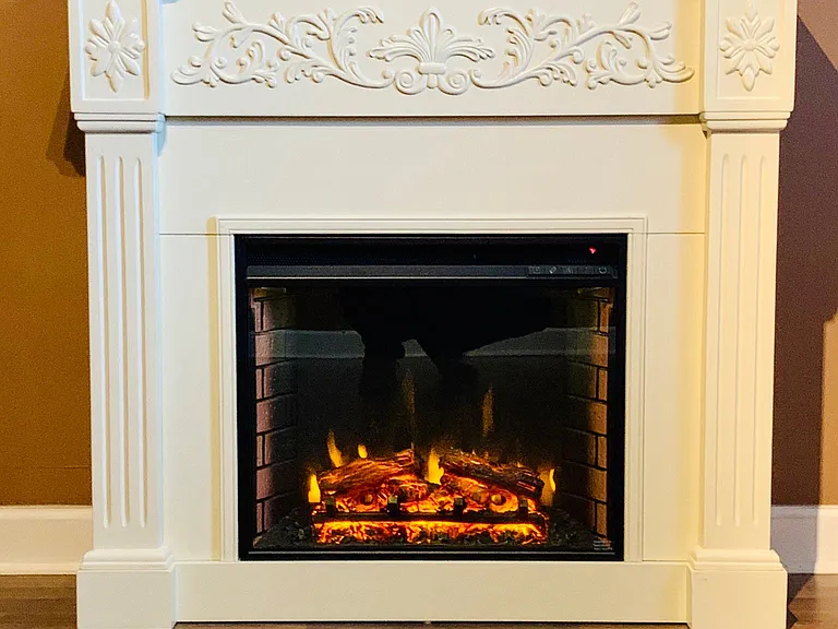fireplace in bedroom, another one in living room