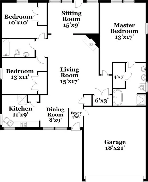 3 bed, 2.0 bath, 1436 sqft, $2,105 — Photo 2