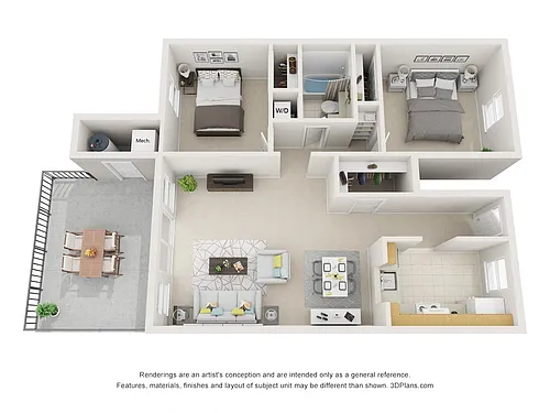 Floor plan 2 bed C Royal Oaks