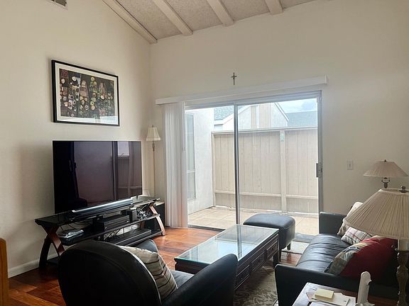 Living room, looking out patio