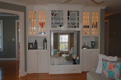 Custom Book/TV shelving