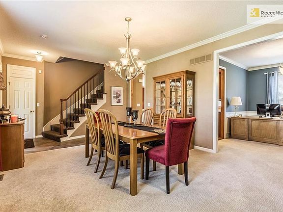 Huge front dining room with fireplace or living room