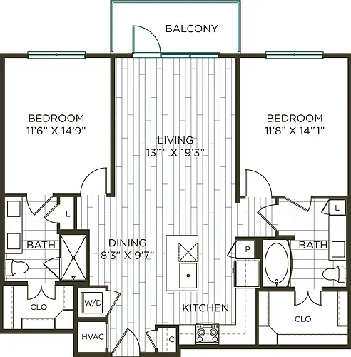 Floor plan B21