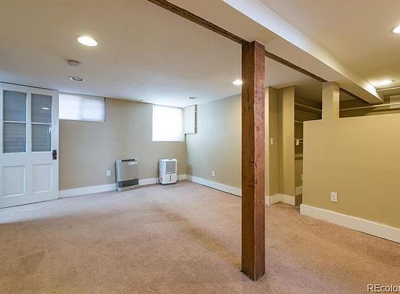 Downstairs with walk-in closet