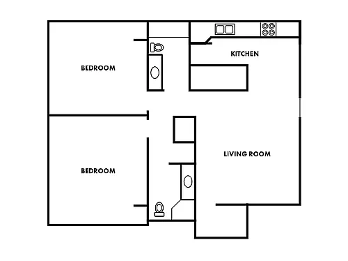 Floor plan 2x2 Balcony