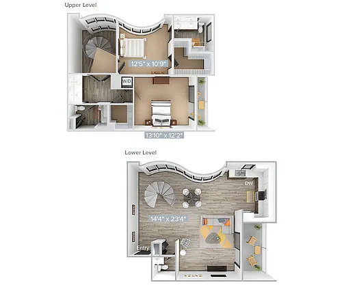 Floor plan M_2B2.5B_1507SF_228-Premier
