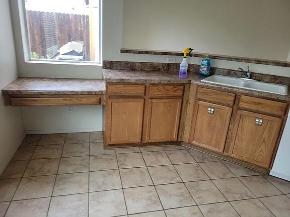 Kitchen with builtin desk