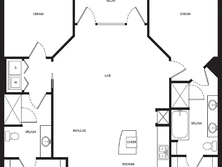 The Gallery at Mills Park - Collage D - 2 Beds - 2 Baths - 1207 Sq. ft.