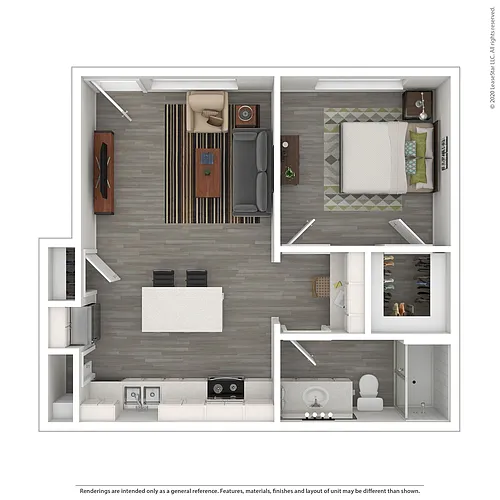Floor plan 1 Bedroom
