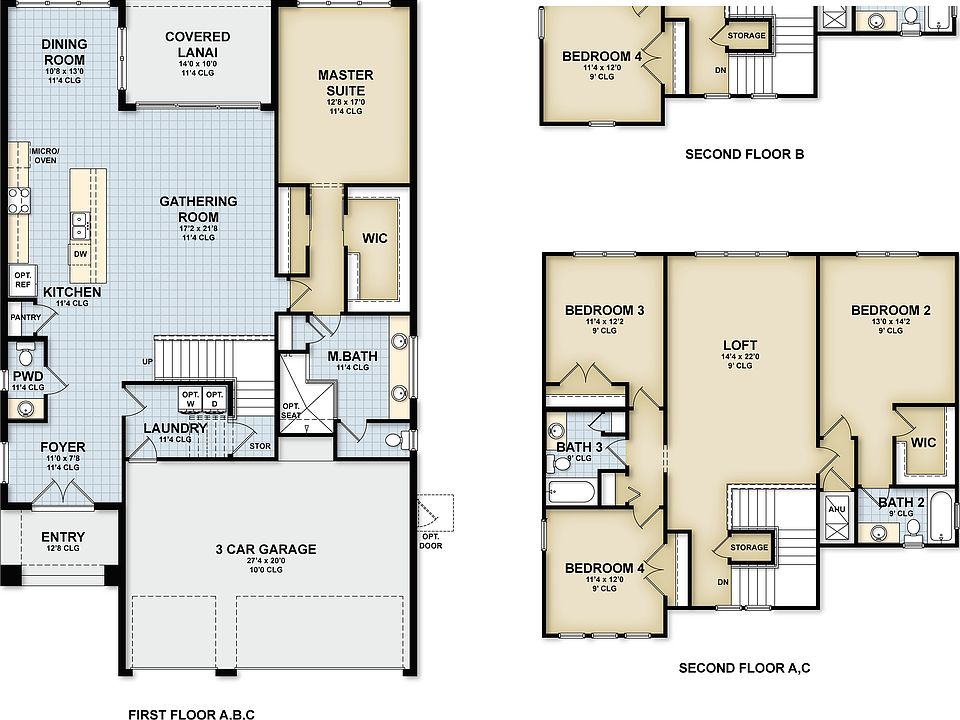 Largo Plan, Marisol Pointe at MiraBay Florida Series, Apollo Beach, FL