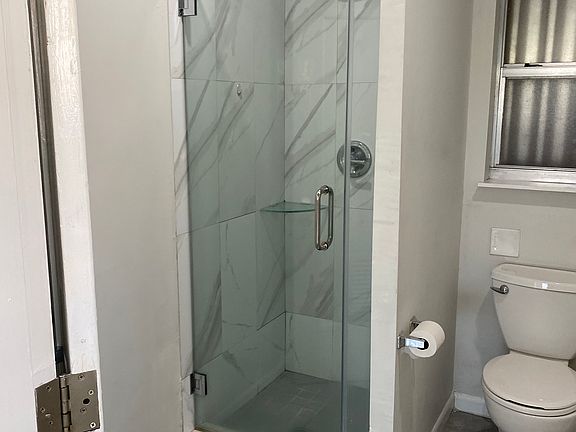 Shower view from the entrance door.