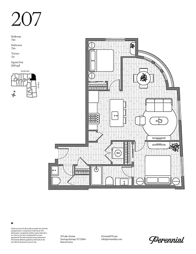 Floor plan 2 Bedroom