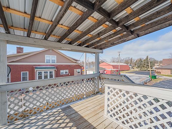 Residence includes covered multi-tier deck and private entrance