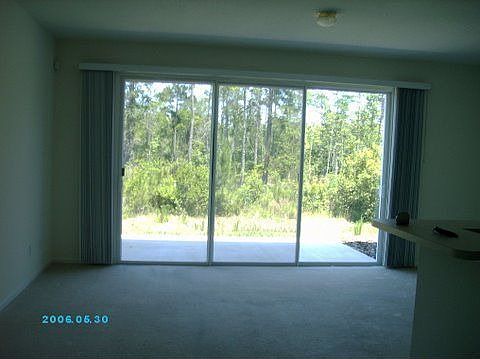 Living room and porch