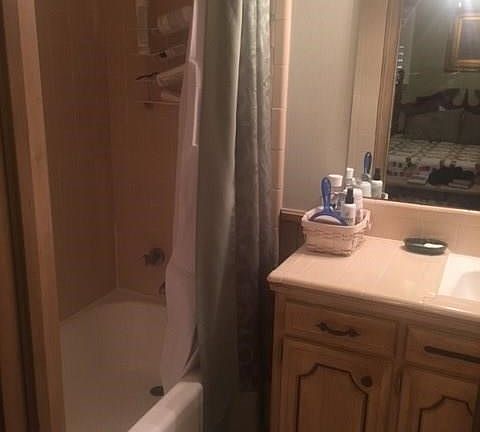 Refinished full size tub in Master bath