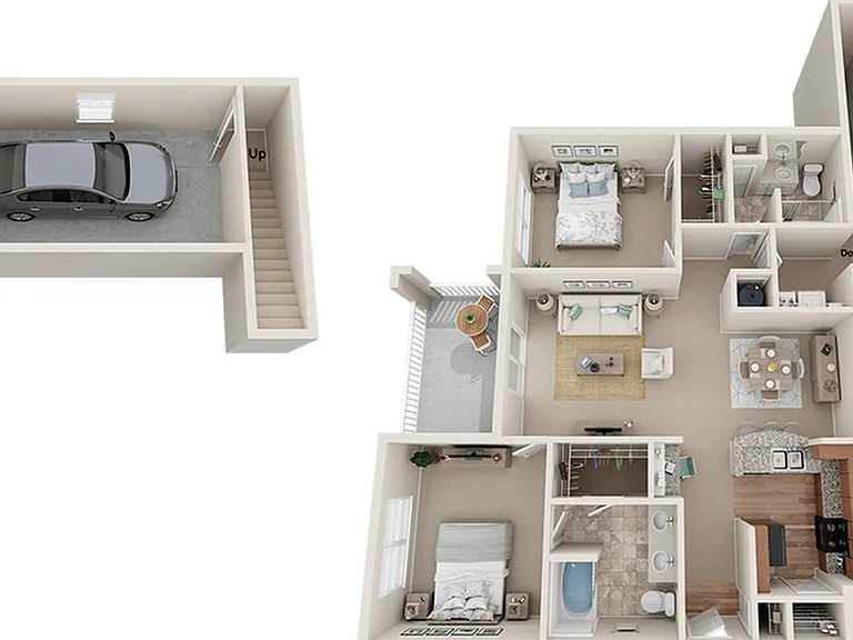 2x2G- View at Legacy Oaks Apartments in Knightdale North Carolina NC Near Raleigh