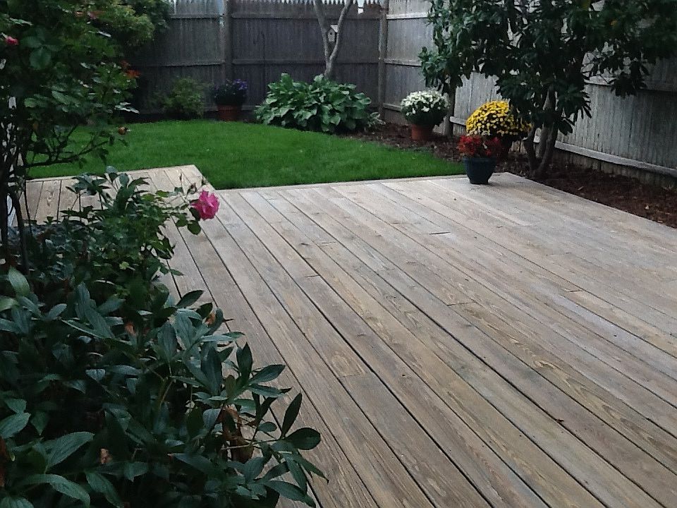 ground level deck
