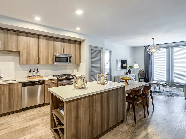 Kitchen + Living Room
