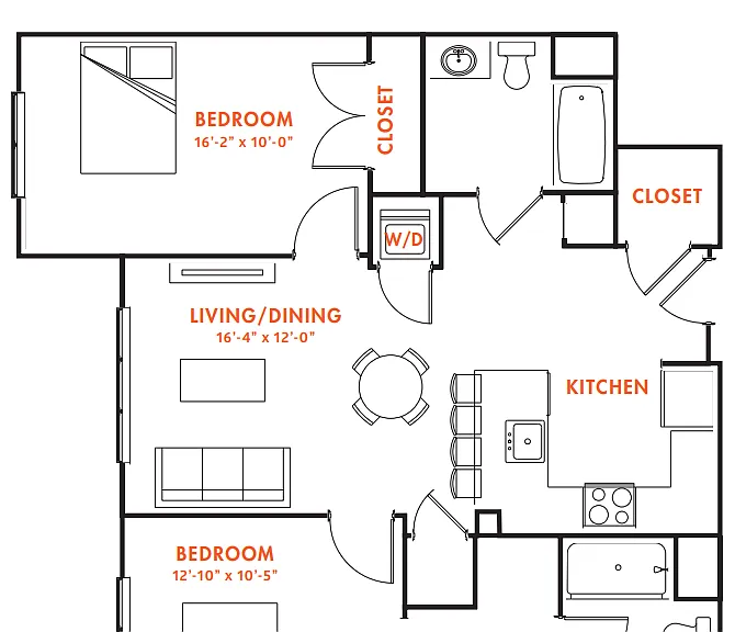 B2C floor plan One North of Boston