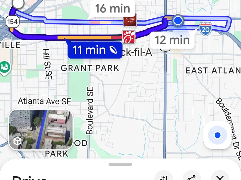 GSU 11 minutes in rush hour traffic