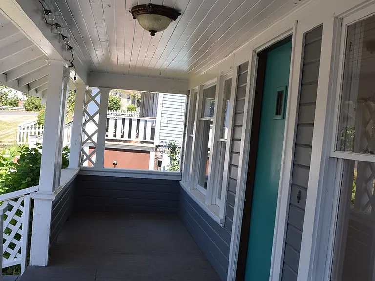 Restored historic porch