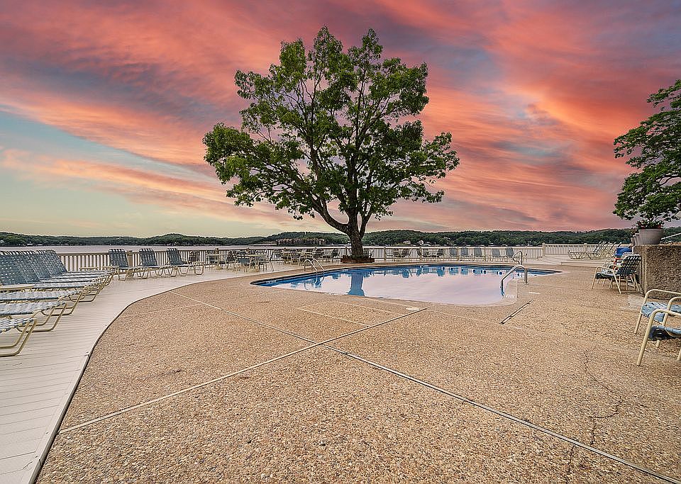 Community pool, lake views