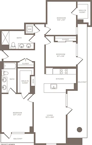 Floor plan C1h -3x2