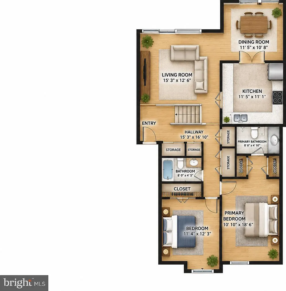 2 bed, 2.0 bath, 1170 sqft, $2,500 — Photo 2